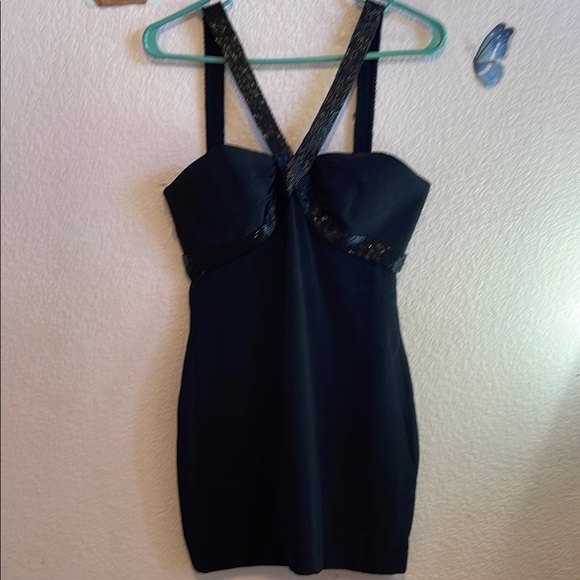 Niteline Black  Strapless Bodycon Dress Sweetheart Neckline - Picture 1 of 7